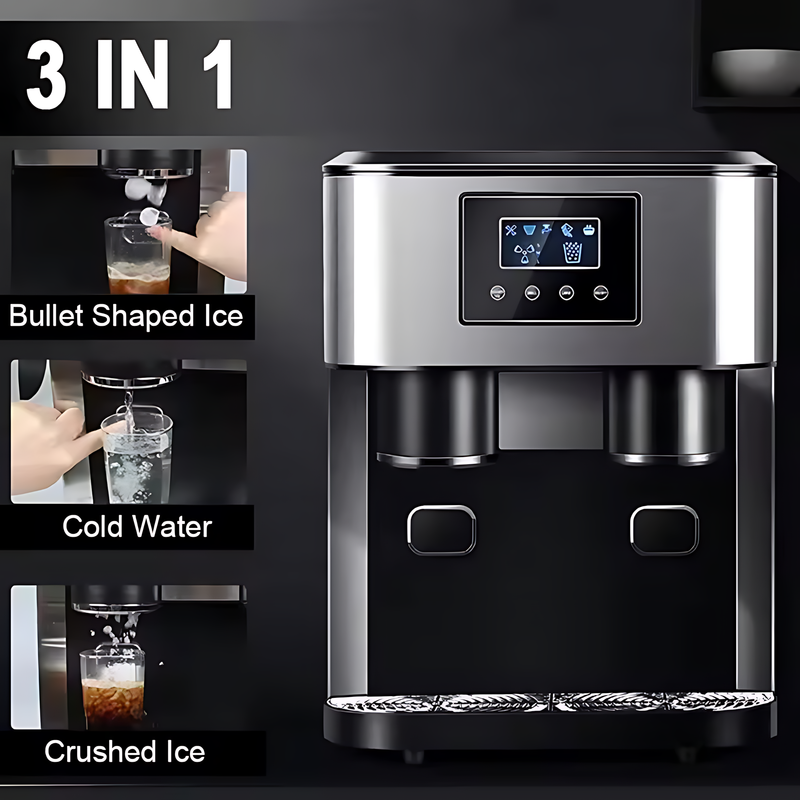 3-in-1 Countertop Ice Maker and Water Dispenser