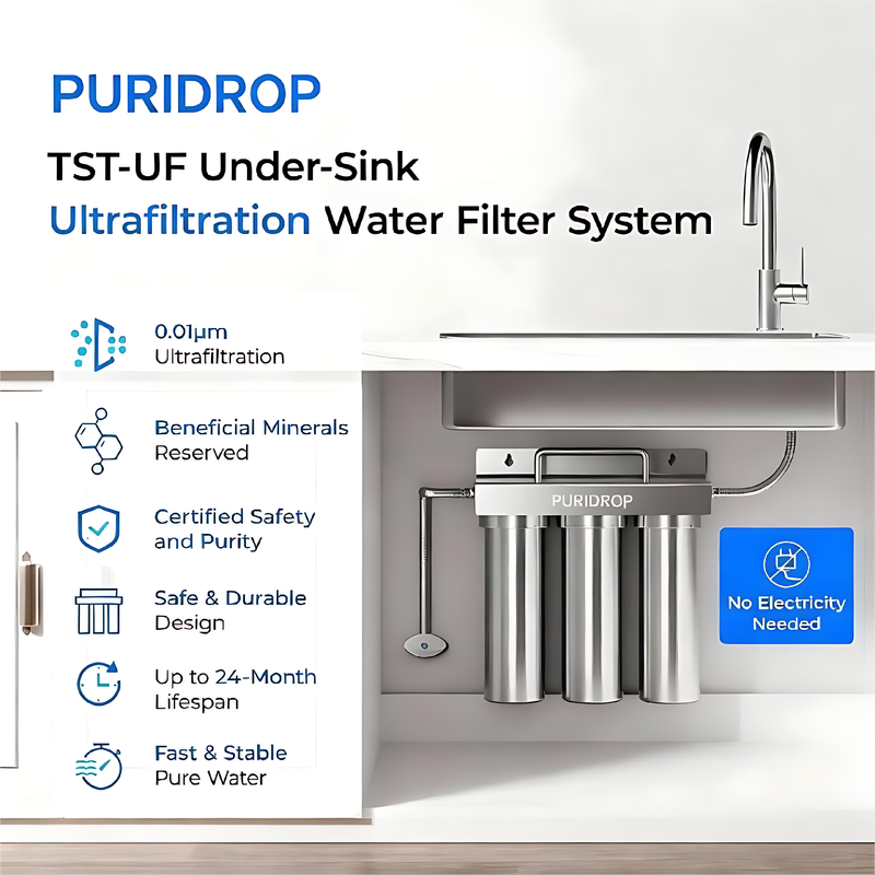 6-stage Under Sink Ultrafiltration Stainless Steel Water Filter System