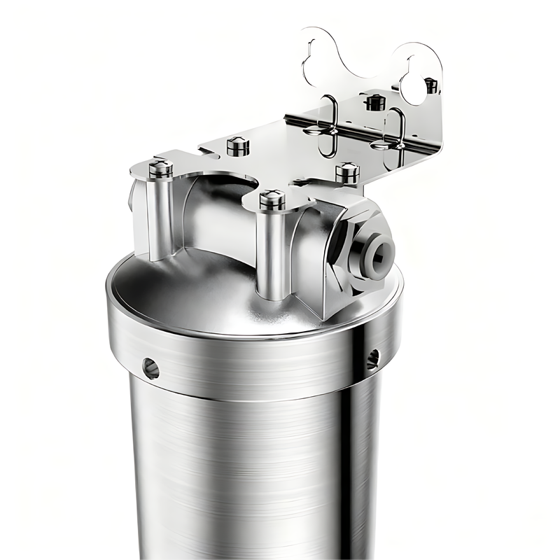Stainless Steel Undersink Water Filtration System With Dedicated Faucet