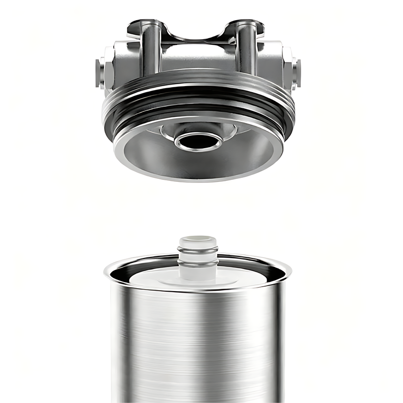 Stainless Steel Undersink Water Filtration System With Dedicated Faucet