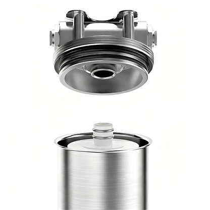 Stainless Steel Undersink Water Filtration System With Dedicated Faucet