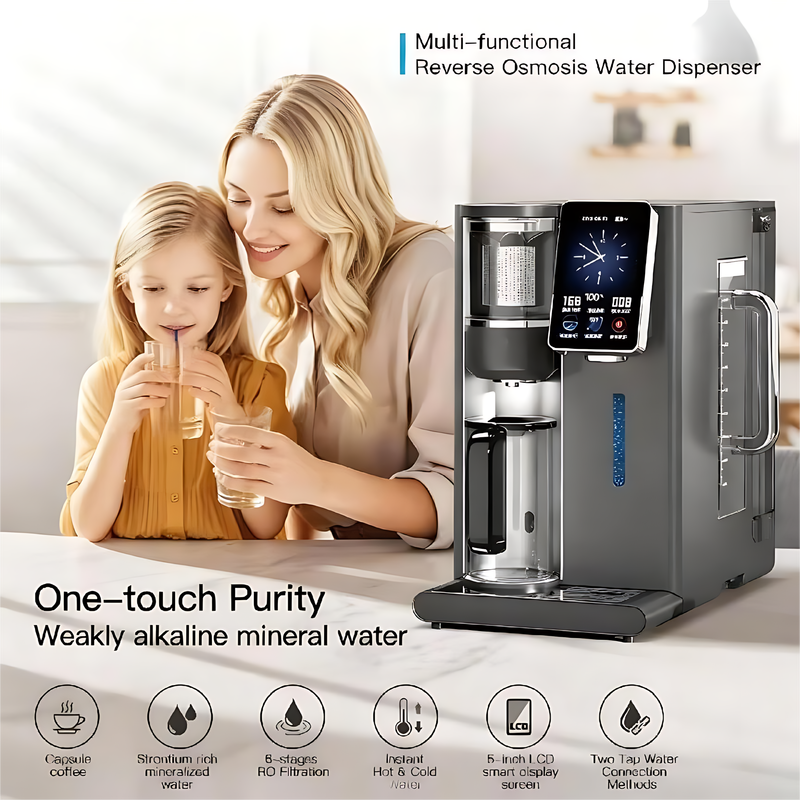 6-Stage Countertop RO Water Dispenser with LCD Touch Screen