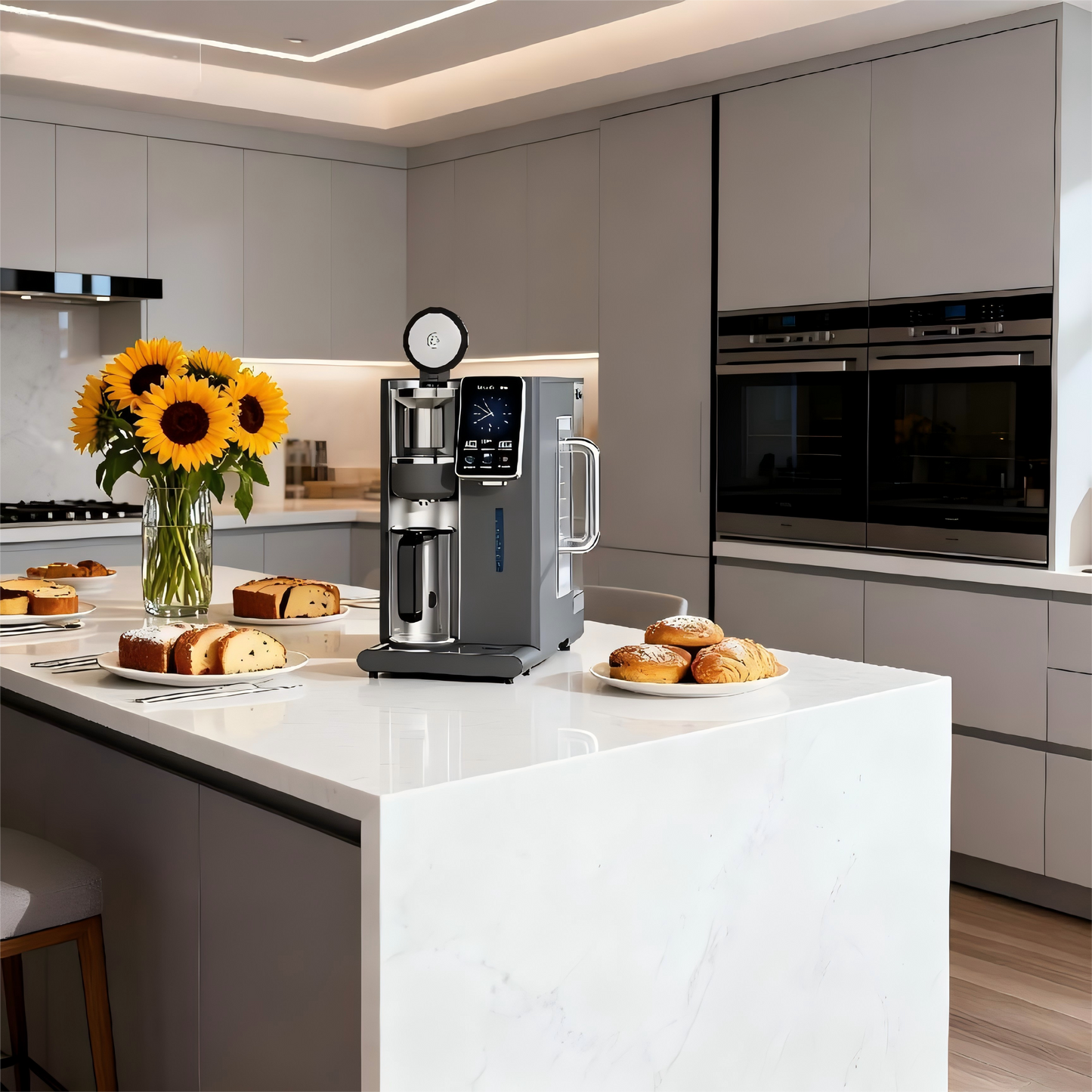 6-Stage Countertop RO Water Dispenser with LCD Touch Screen