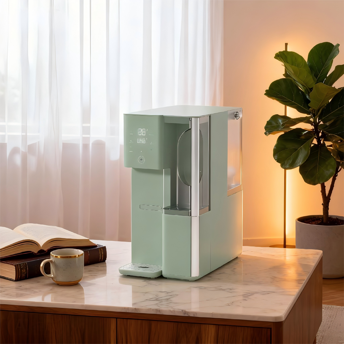 Countertop Reverse Osmosis Water Purifier with Hot & Cold Water Dispenser