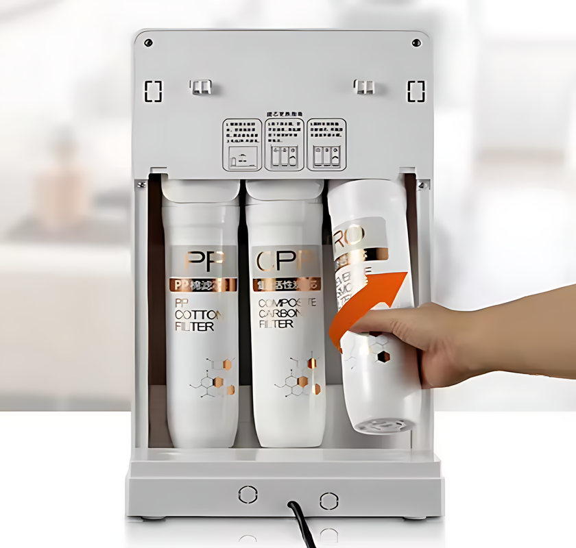 2-Stage Countertop Reverse Osmosis Hot Water Dispenser with Digital Display