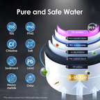 6-Stage Reverse Osmosis Hot and Cold Water Dispenser with OLED Display