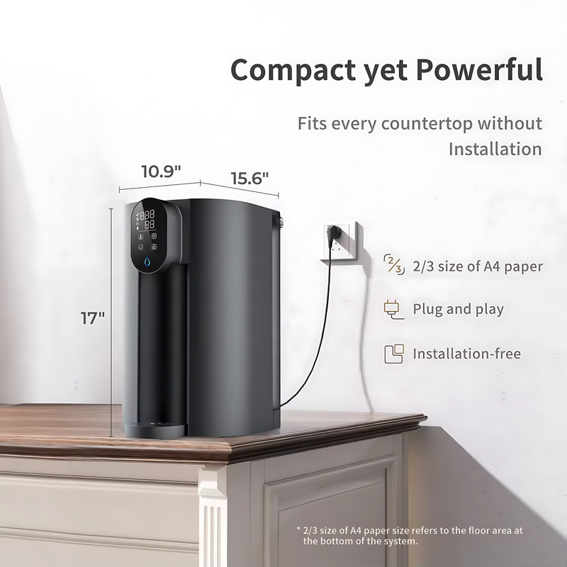 5-Stage Countertop Reverse Osmosis Water Purifier with Instant Hot Water
