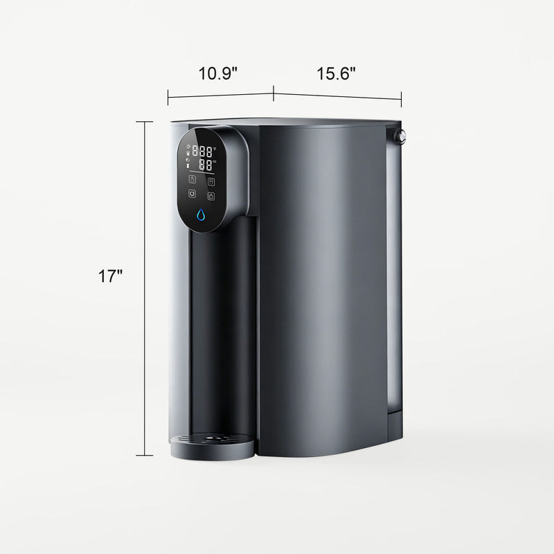Countertop RO Water Purifier with Instant Hot Water, 600 GPD Filtration, Instant Hot Water and Smart Display