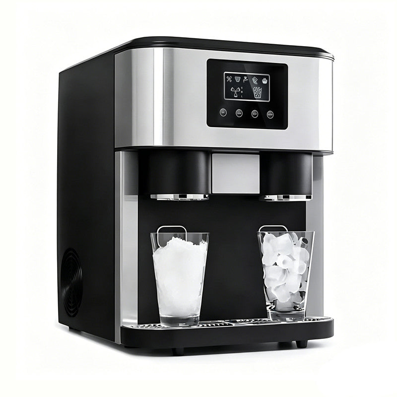Countertop 3-in-1 Ice Maker and Water Dispenser with 40 lbs/day Ice Production and Automatic Ice Making
