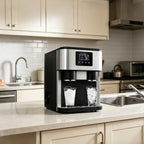 Countertop 3-in-1 Ice Maker and Water Dispenser with 40 lbs/day Ice Production and Automatic Ice Making