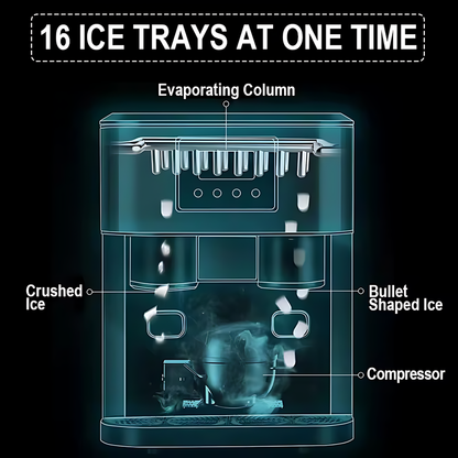 3-in-1 Countertop Ice Maker and Water Dispenser