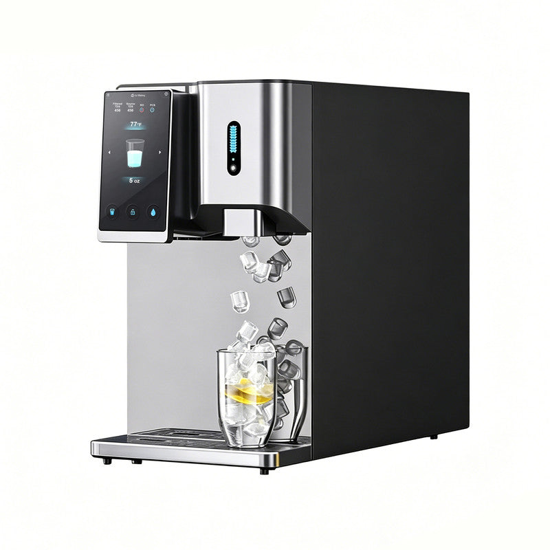 Countertop RO Water Dispenser with Ice Maker, 30 lbs/day Ice Production, 5 GPH Hot Water Output and Multi-Temperature Settings