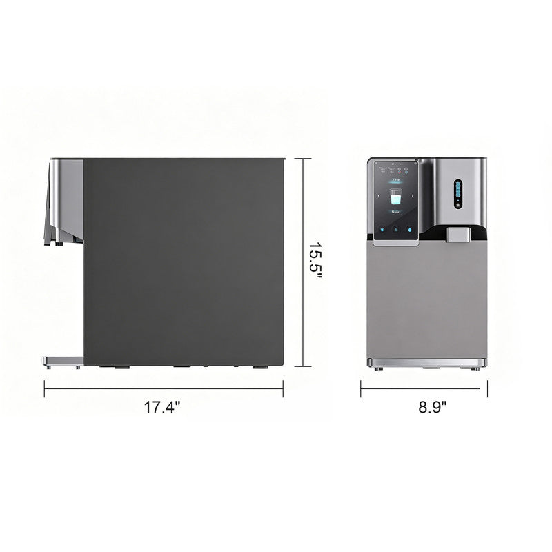 Countertop RO Water Dispenser with Ice Maker, 30 lbs/day Ice Production, 5 GPH Hot Water Output and Multi-Temperature Settings