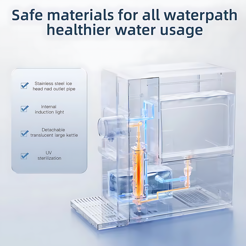 Countertop Ice Maker and Water Dispenser with UV Sterilization