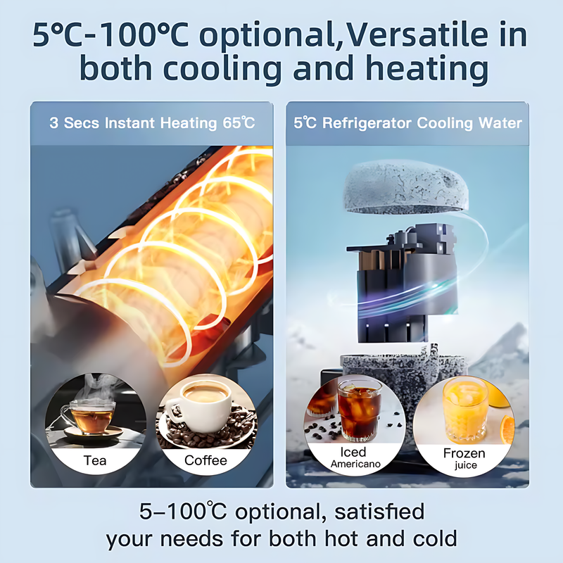 Countertop Ice Maker and Water Dispenser with UV Sterilization