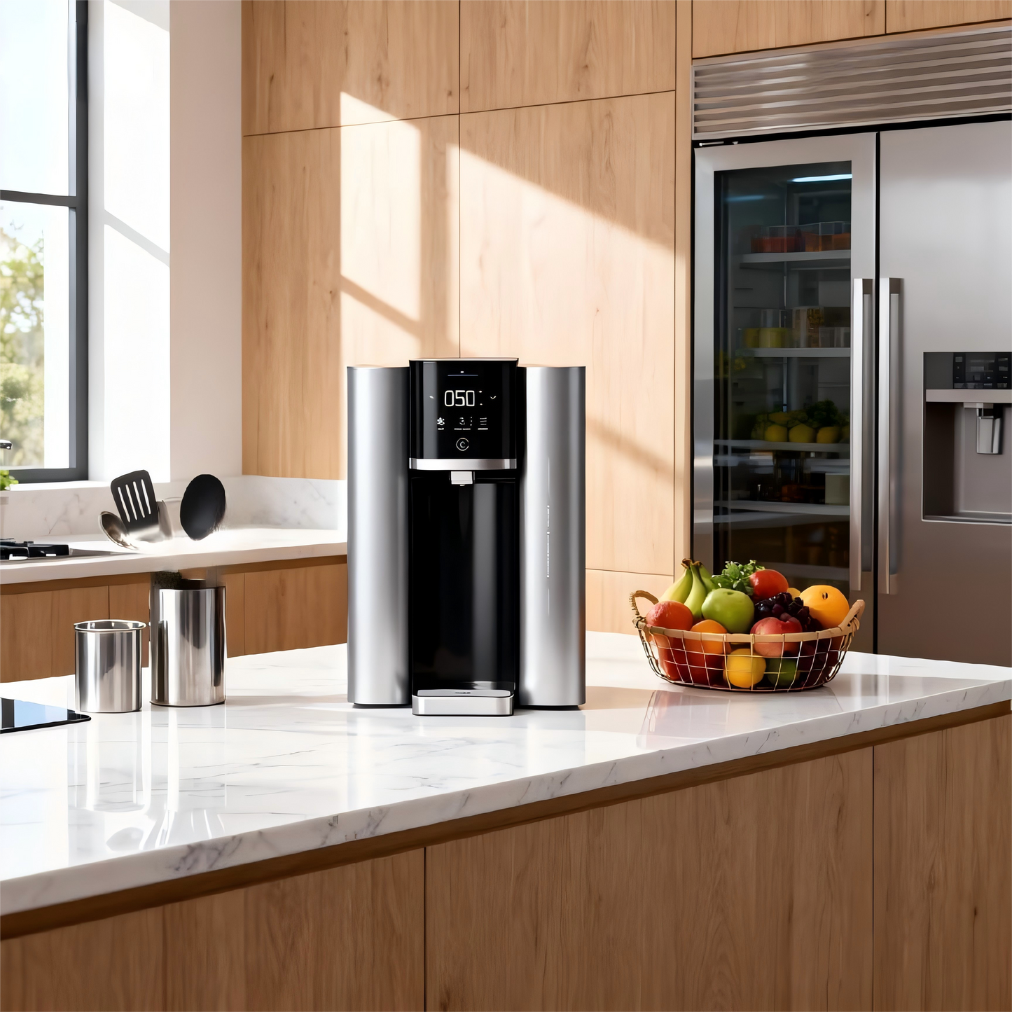 Countertop Soda Water Maker and Sparkling Ice Dispenser