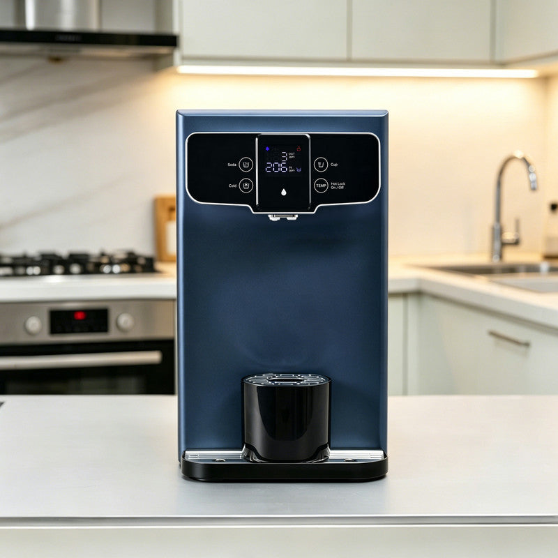 Countertop RO Water Purifier with Sparkling Water Maker and Hot& Cold Water Dispenser