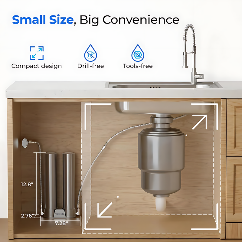 Stainless Steel Under Sink Water Filter System
