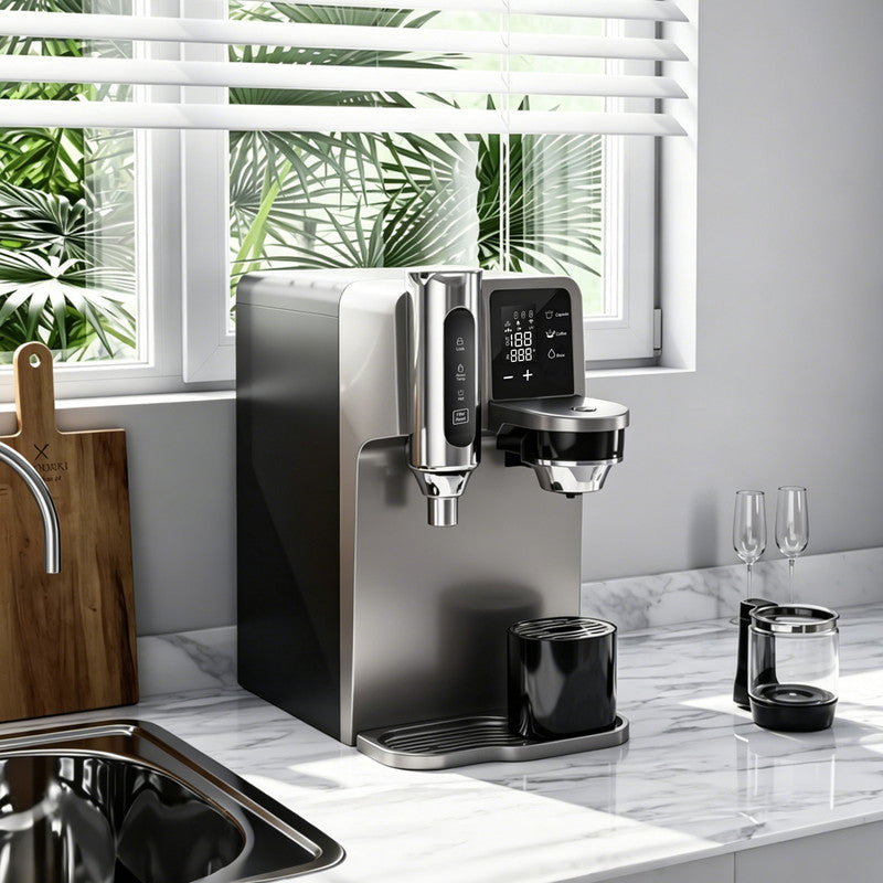 Countertop RO Water Purifier with 6-Stage Filtration, 5-Second Instant Heating and Hot & Cold Water