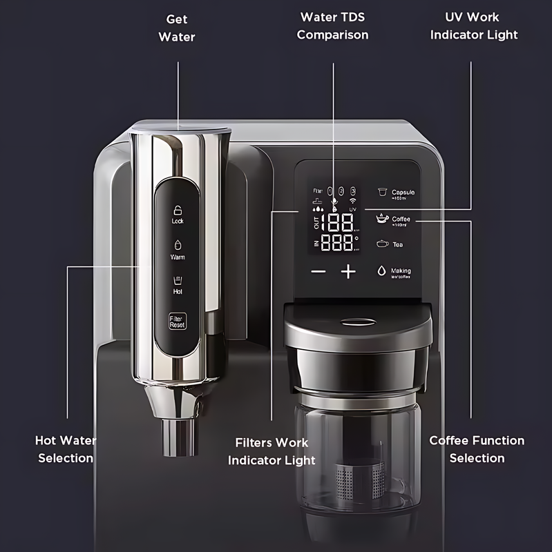 Tankless Tabletop RO Water Purifier with 5-Second Instant Hot & Cold Wate