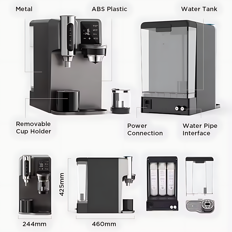 Tankless Tabletop RO Water Purifier with 5-Second Instant Hot & Cold Wate